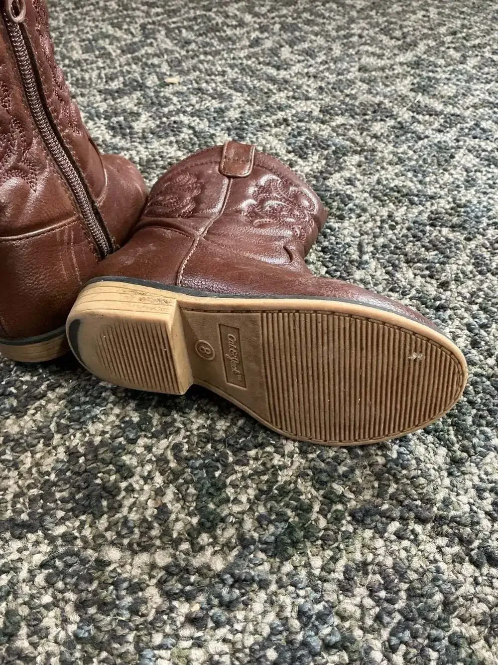 Cat & Jack Toddler Western Cowboy Boots in Brown